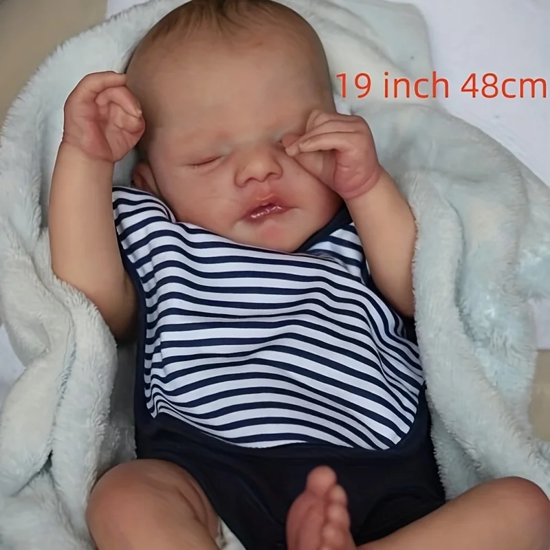 リアルなリボーンドール – 48cm 入浴可能なリアルなベビードール
