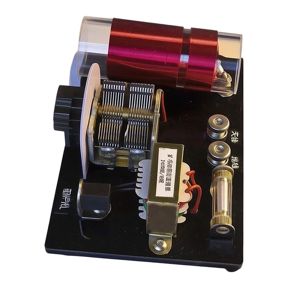 For Crystal Radio Kit with Air Variable Capacitor Diode Detector and Impedance Converter for Home Studio or Fieldwork