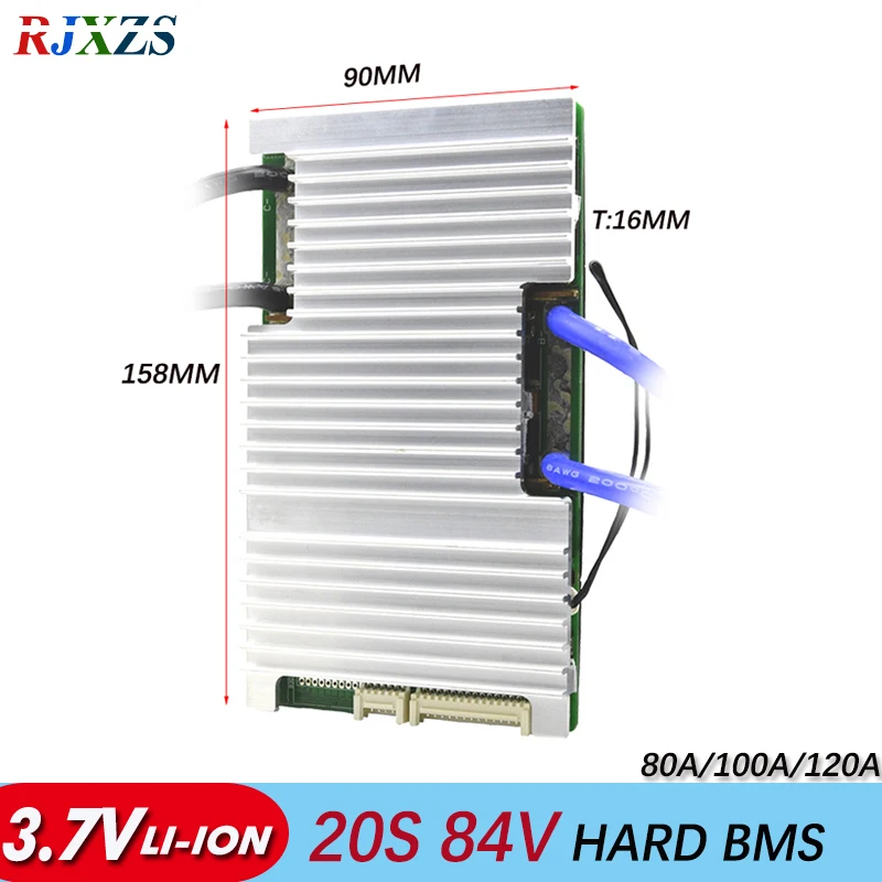 BMS 20S 80A/100A/120A  BMS New Lithium Ion 84V Large Current BMS 74v PCM For Electric Car Vehicle