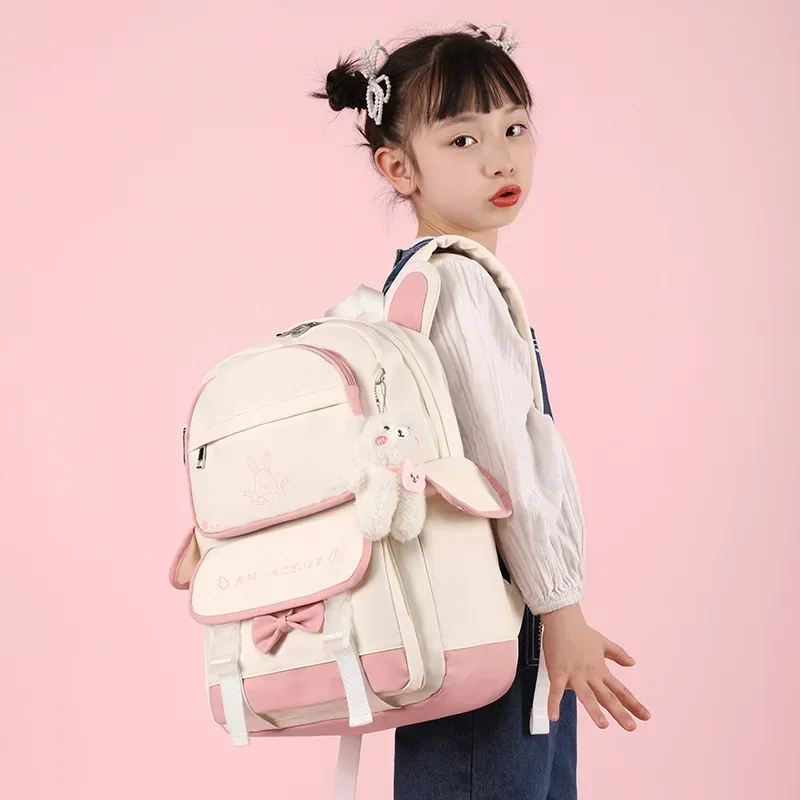 

New Fashion Children School Bags Portable Shoulder Backpack In Primary Student Travel Rucksacks Cute Girls Kawaii School Bookbag