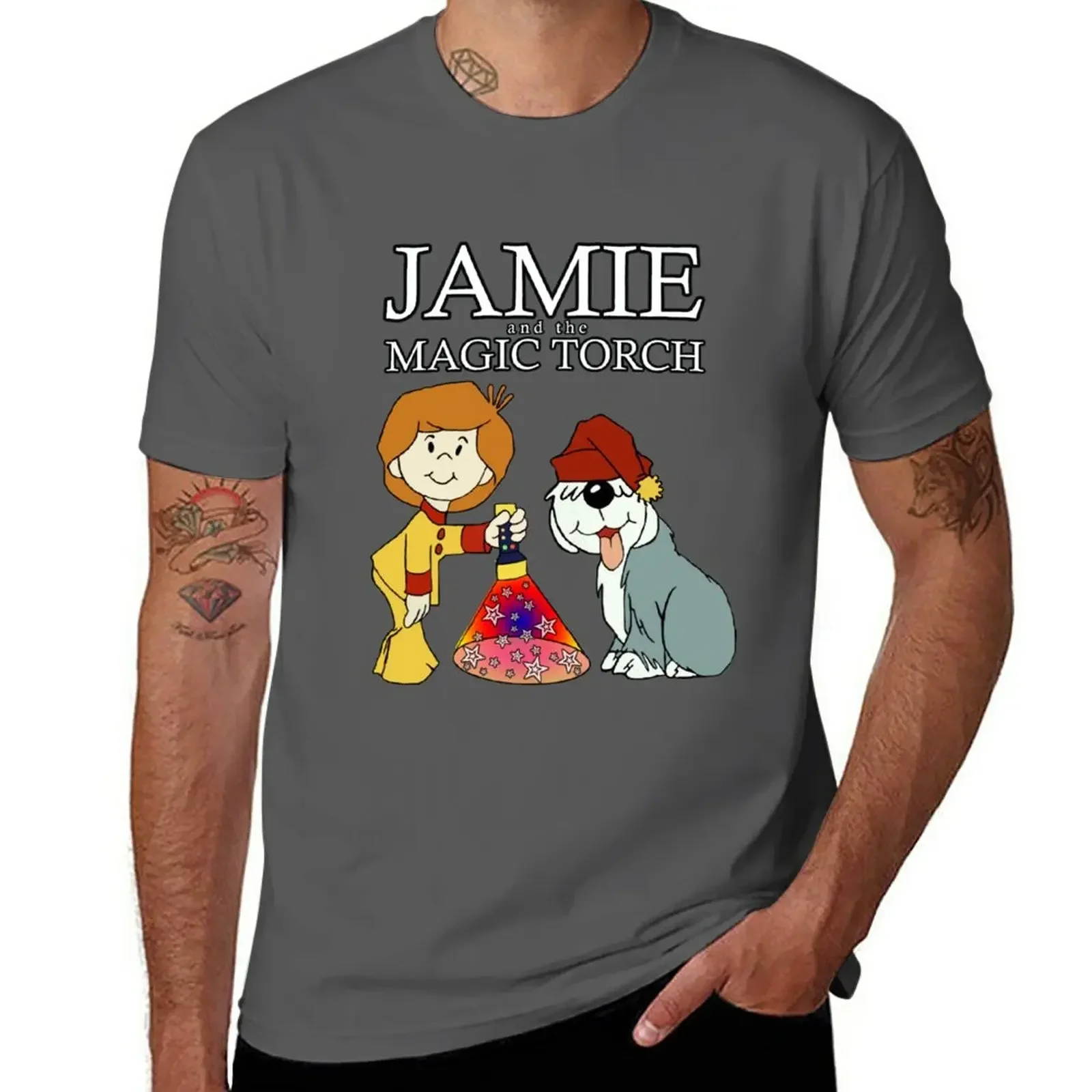 Jamie and the Magic Torch T-Shirt cute tops anime clothes men graphic t Short Sleeve Outfits vintage mens designer clothes