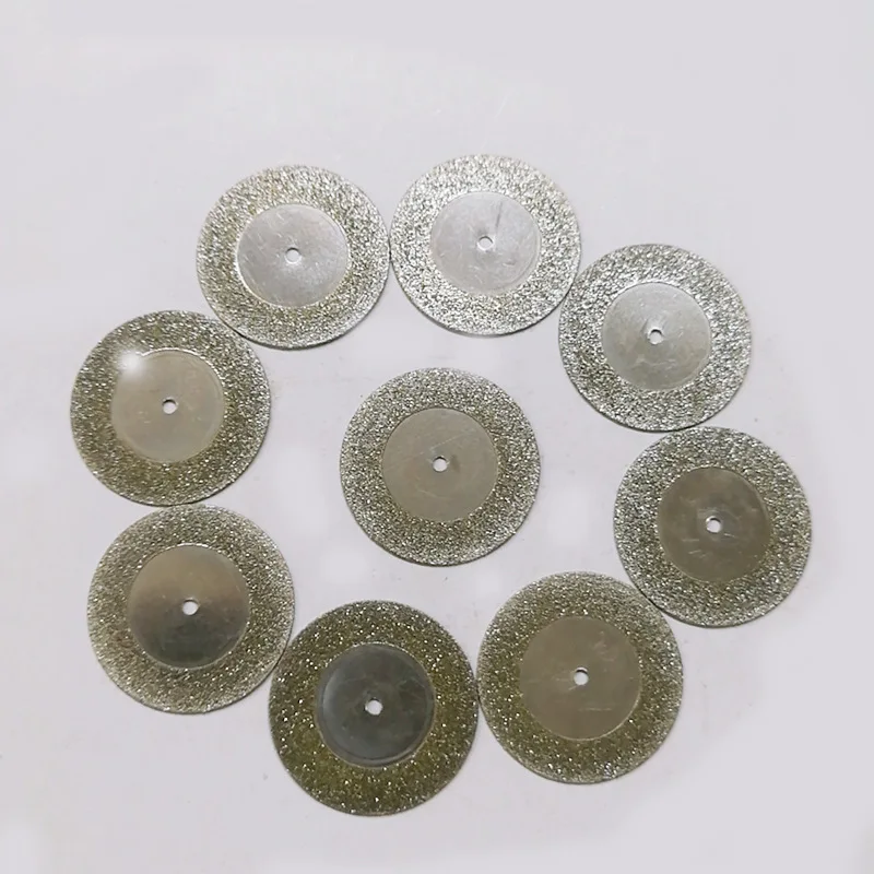 60Pcs Dental Lab Polishing Shank Dentistry Polishing Disc Cutting Double Side 19mm 22mm