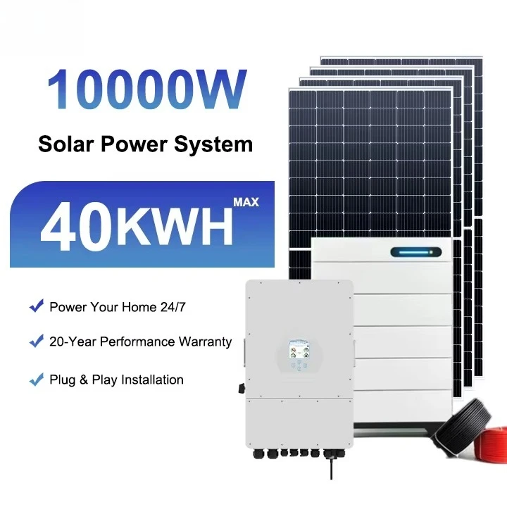 Complete Solar Energy System 5-30kW MPPT Lithium Ion Hybrid off Grid Solar Generator for Home Use