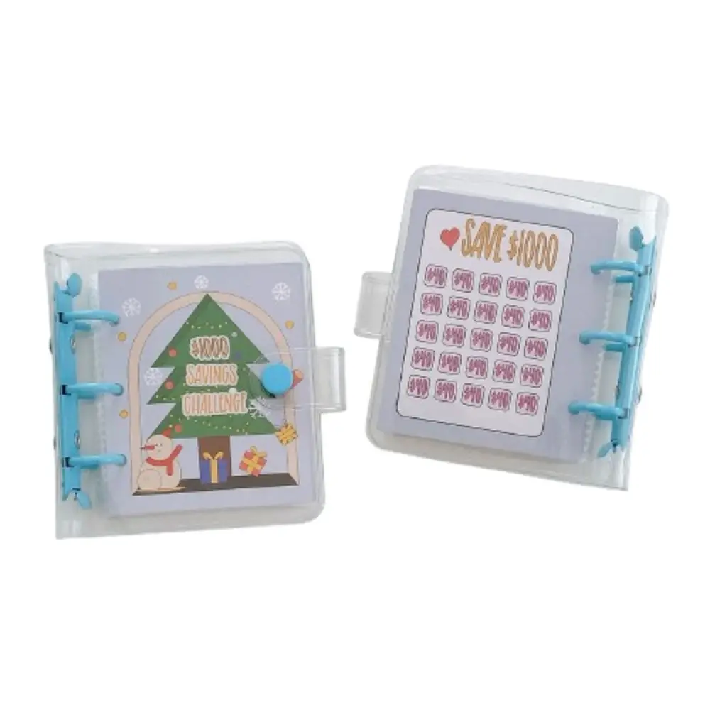 

Creative Christmas Money Saving Binder $1000 Colorful Savings Challenges Book Durable PVC Mini Christmas Budget Binder
