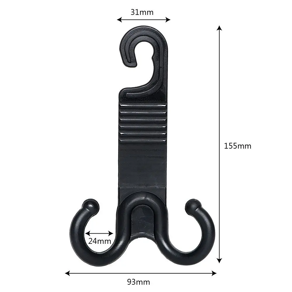 Autozubehör, 1 Paar unsichtbarer Doppelhaken, Sitzlehne, Lebensmittelhalter, Sitz, Kopfstütze, Aufhänger, Haken, Auto, Frachthaken, Taschenclip