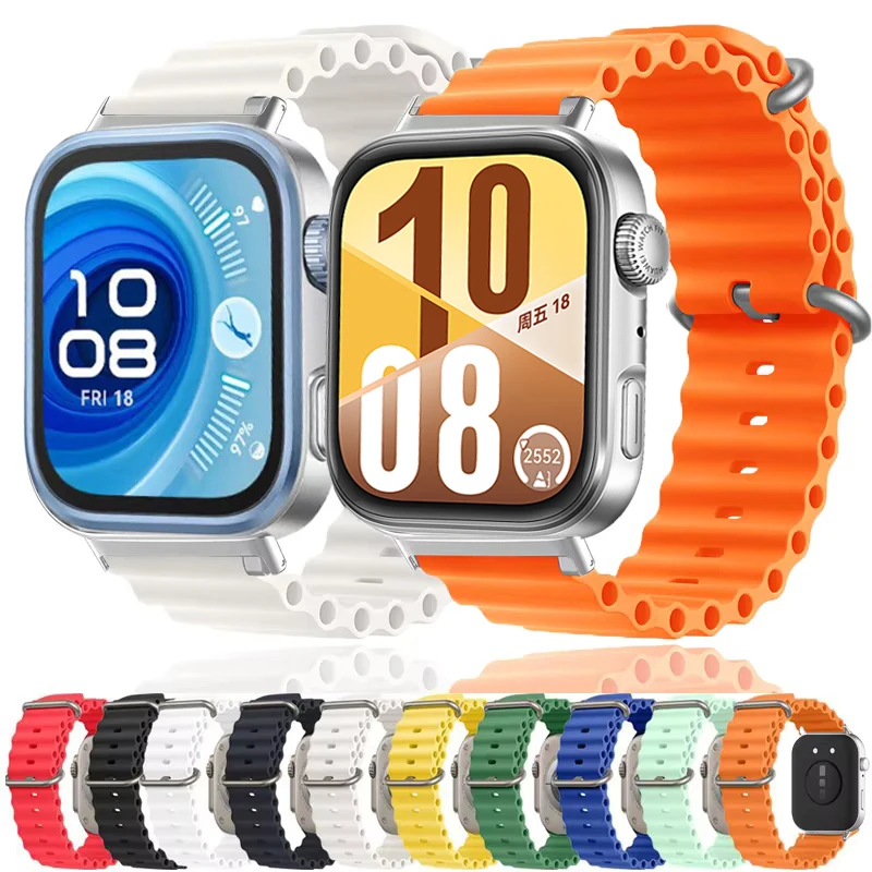 Silicone Sport Strap For Huawei Watch Fit 4 Pro 3 Bracelet Smartwatch Band Correa for Huawei fit3 fit4 fit4pro 2025 Accessories