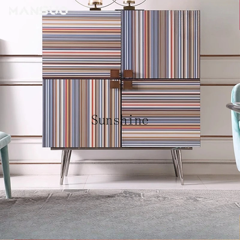 

Living room against the wall dining side cabinet modern simple tea creative storage cabinet