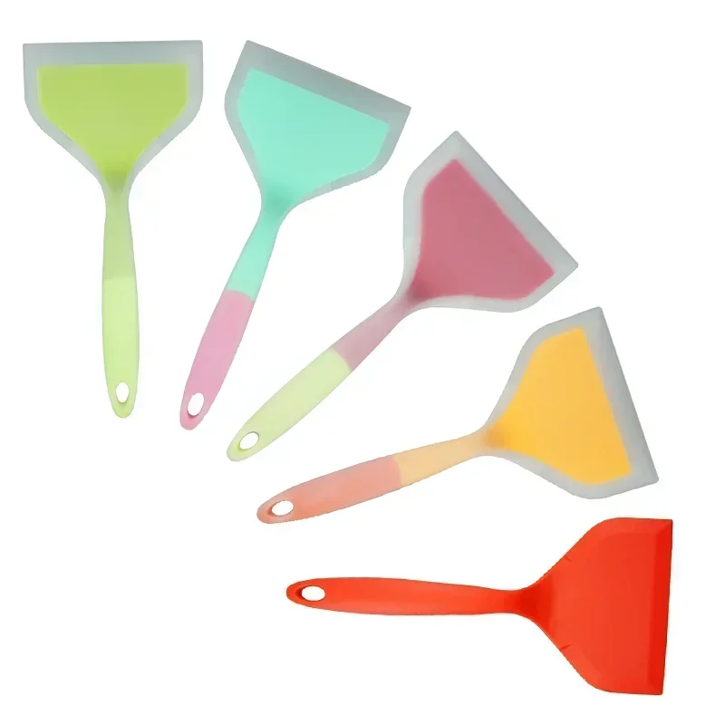 Silicone Non-stick Kitchen Ware Cooking Utensils Spatula Beef Meat Egg Scraper Wide Pizza Tools Shovel Pancake Steak Spatula New