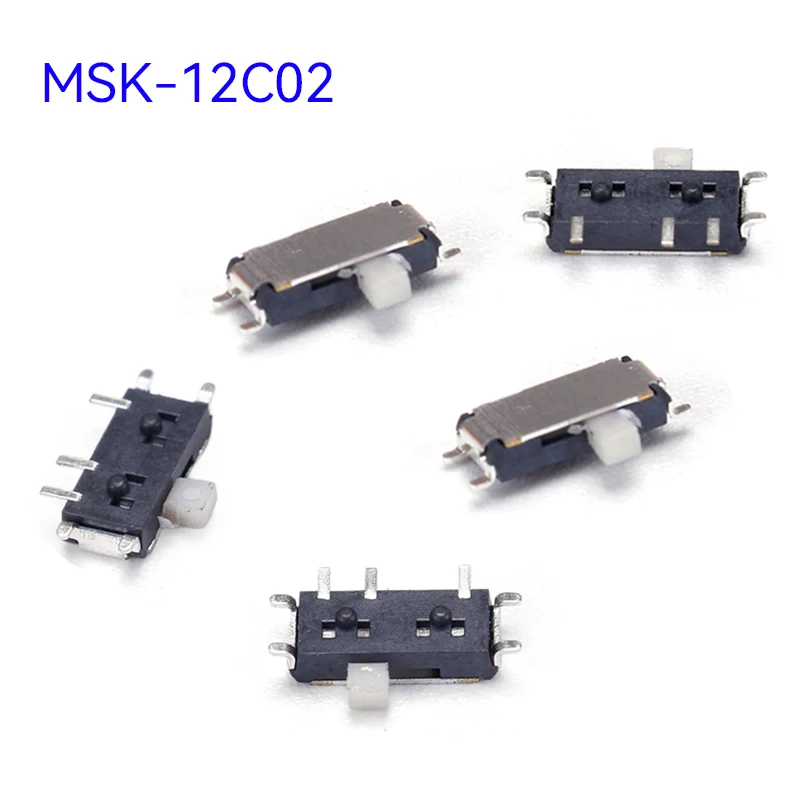 5PCS Surface Mount Power Switch Miniature Toggle for Electronic Components Market  MSK-12C02 1.5mm Long