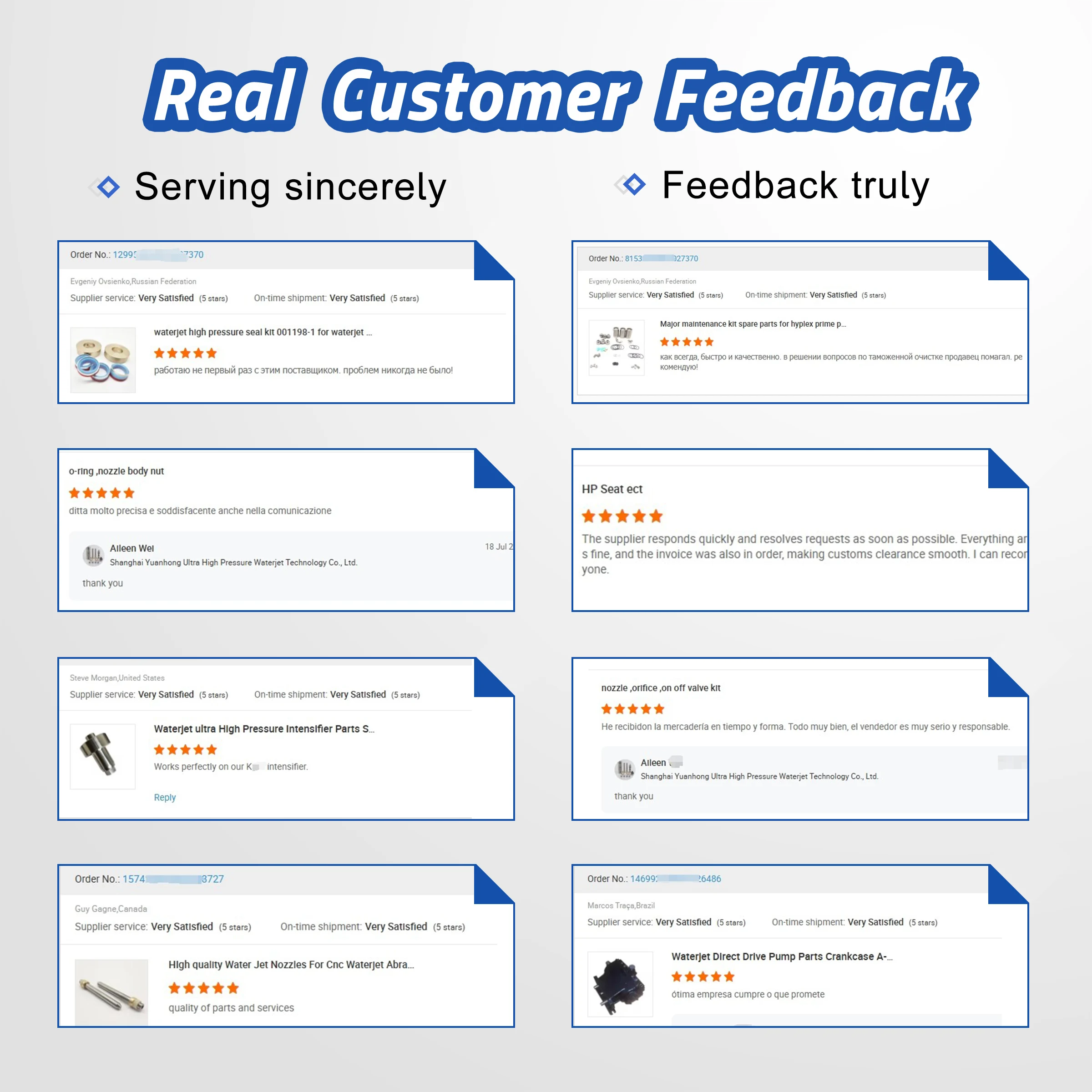 YH 010200-1 Waterjet Cutting Head Maintenance Kit Complete Seal and Set for ON/OFF Valve Repair
