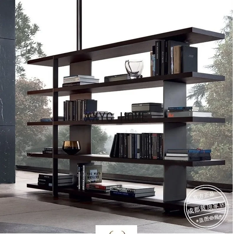 الشمال خشب متين رف الكتب خزانة الكتب الأمريكية لوفت النمط الصناعي الرجعية الحديد الفن تخزين الرف الطابق تخزين الرف عرض موقف