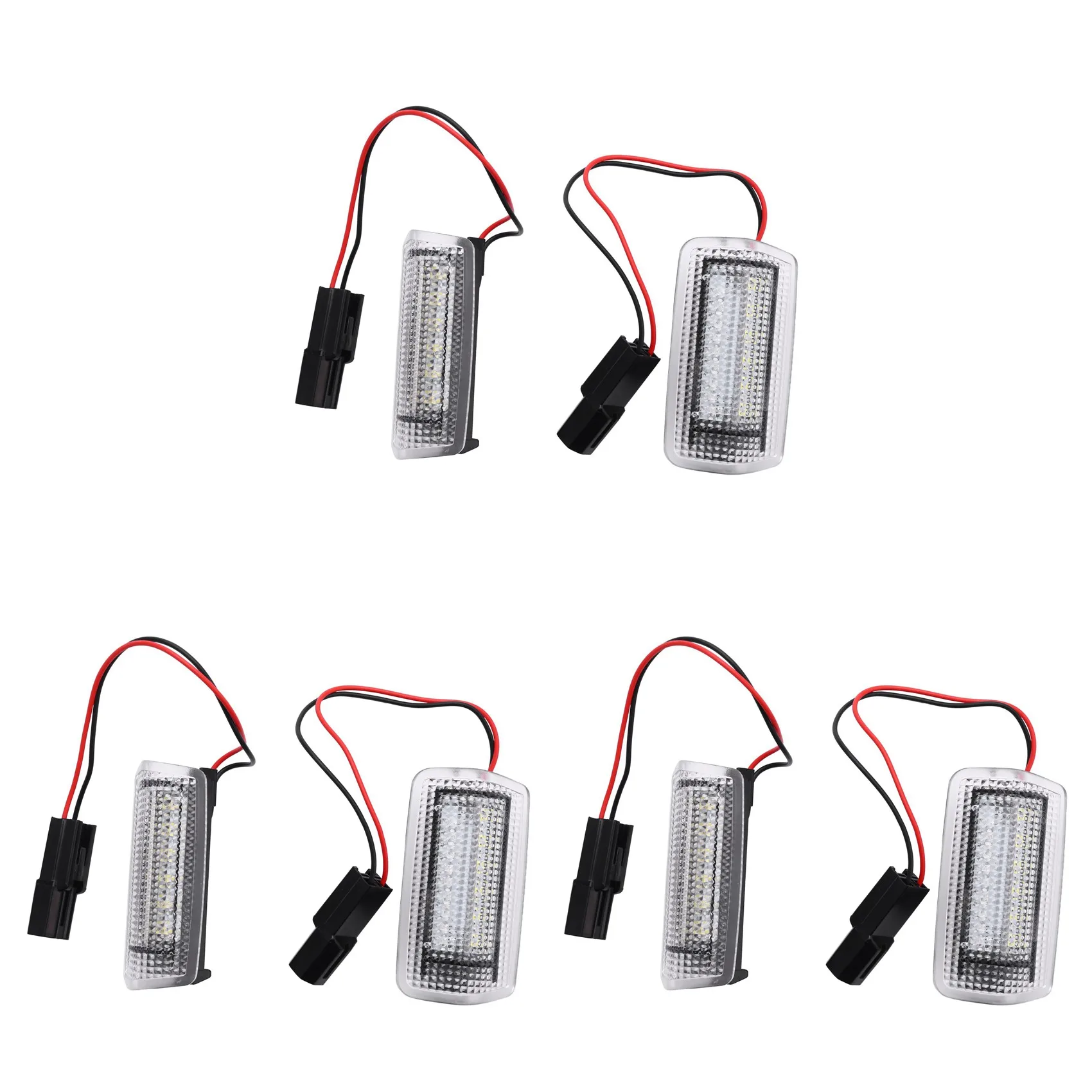 6x White Red Car LED Door Courtesy Light for Toyota Wish Prius Camry Alphard Isis Estima for Lexus Is250 Rx350