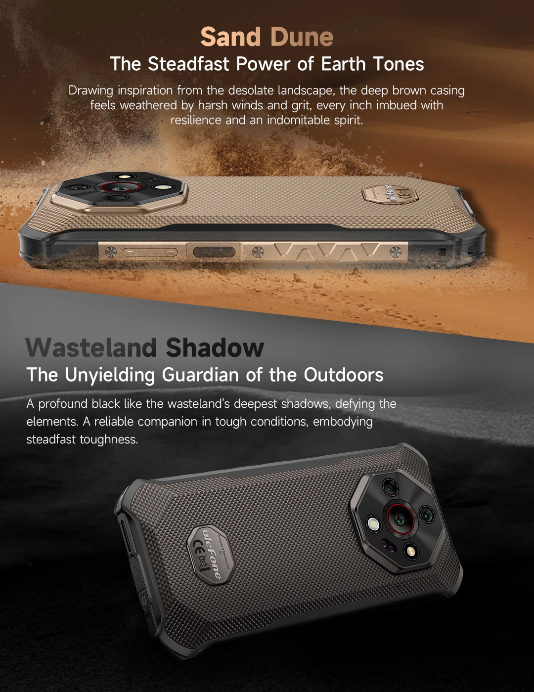 Ulefone Armor X16 Pro 10360mAh Glare Flashlight 5G Rugged Phone Smartphone Android 15 Up to 16GB+256GB 64MP Main Cam 6.56" 120Hz