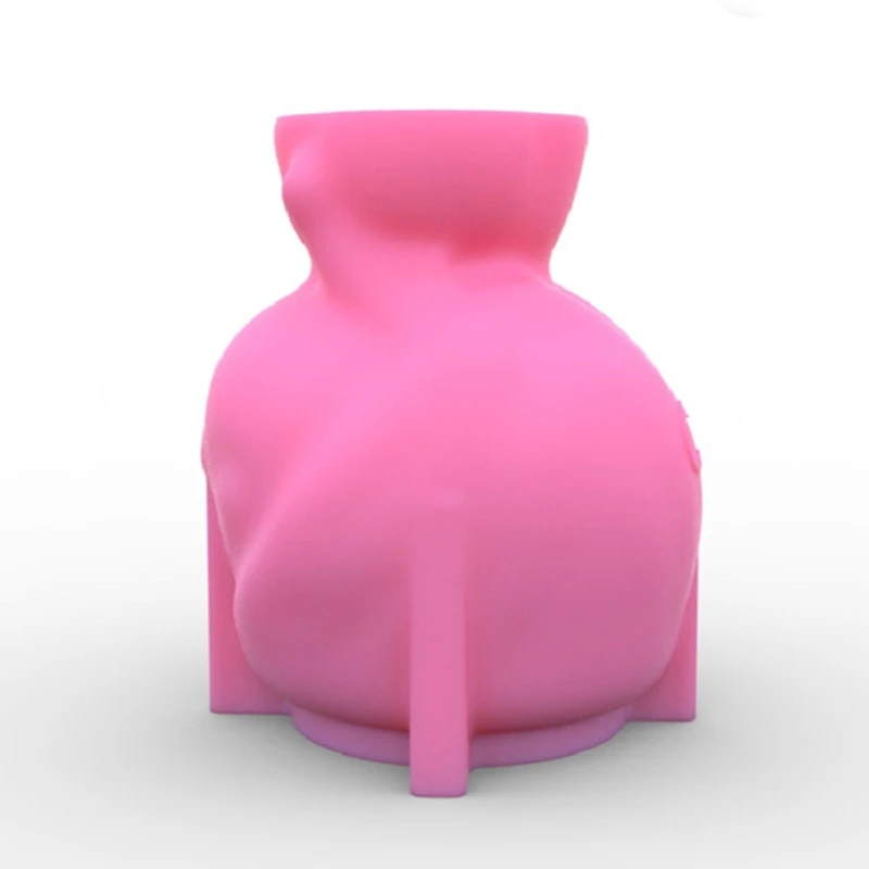 Moule Pot fleurs en résine époxy pour fille mignonne, porte-Pot plante succulente, plâtre en béton, moule en Silicone,