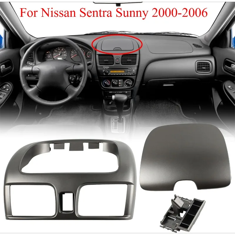 For Nissan Sentra Sunny Center Dash Air Vent Cubby Storage Hazard Switch 682605M002 Central Dashboard Air VentOutlet