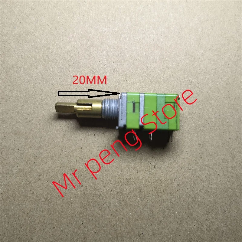 1pcs for ALPHA Alfa RD912DSF-20 precision potentiometer, two axis B50K belt, switch shaft length 22mm