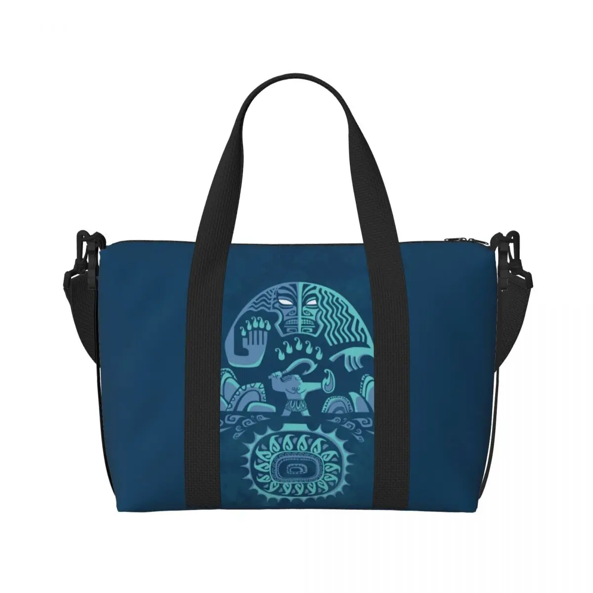 Custom Maui Moana Anime Beach Tote Bag Women Extra Large Gym Carry On Travel Shopping Bags