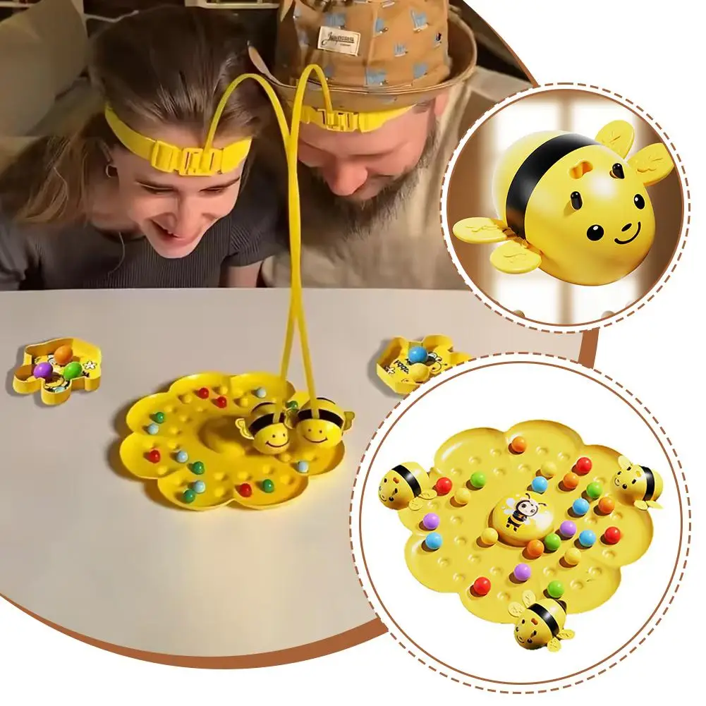 

Настольная игра для нескольких игроков «Маленький шмель» с креплением на голову, интерактивная развивающая игрушка для всей семьи, подарок