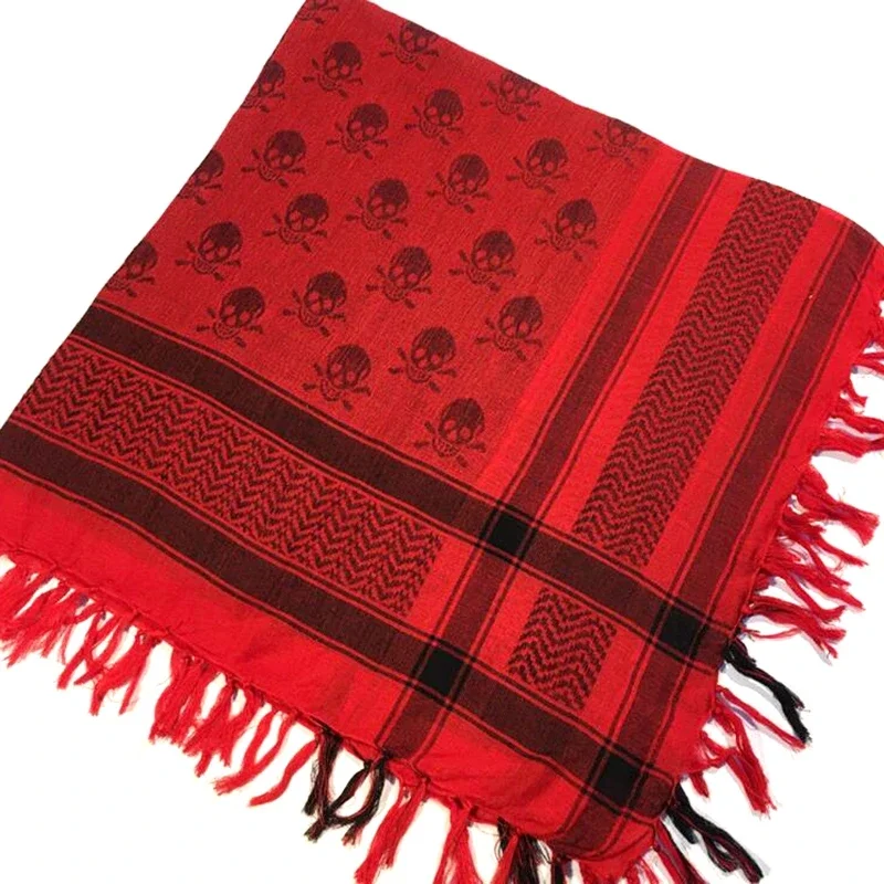 Keffiyeh militar algodón calavera – Bufanda táctica multifunción - imagen 4