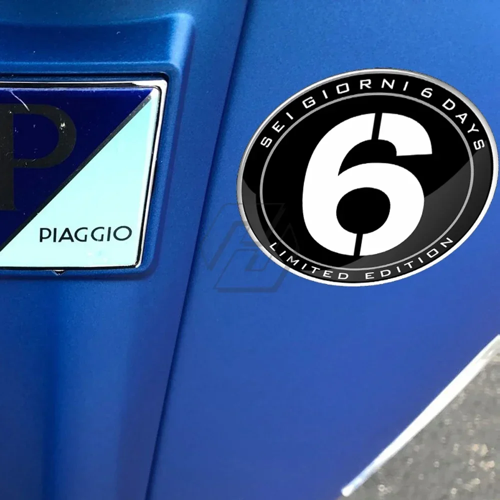 

For Vespa Series 2 Sei Giorni GTS 300 250 300ie Sprint 50 150 Scooter Accessories Number 6 Sticker