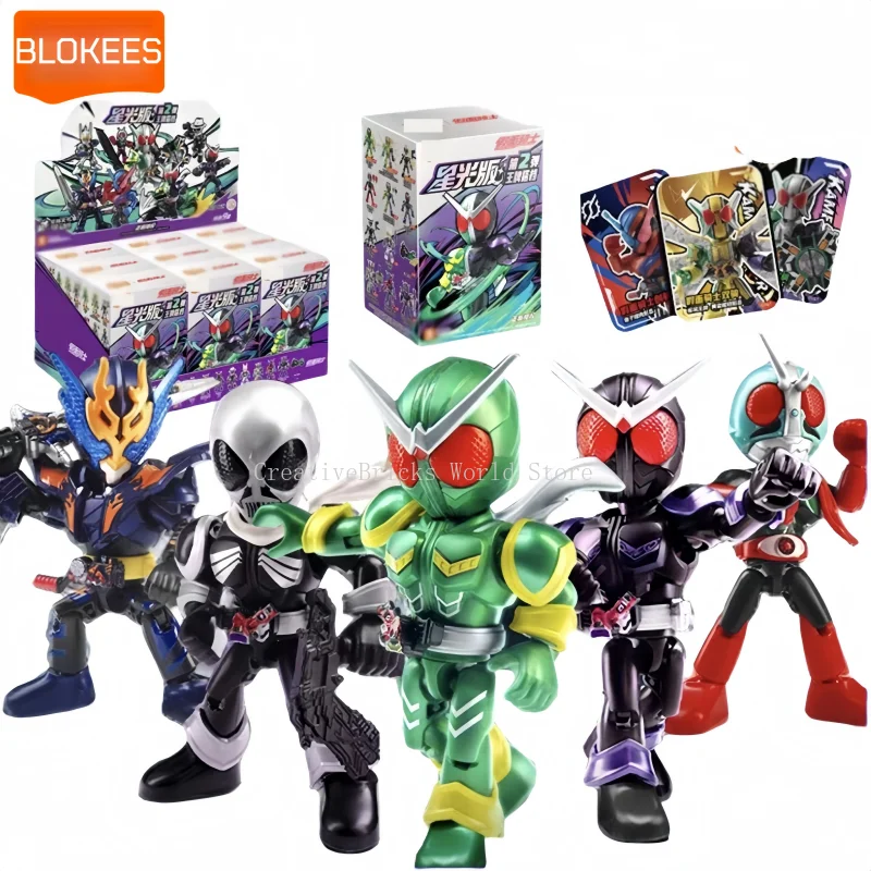 Blokees Kamen Rider Starlight Version 2 Building Block Figure Kamen Rider W Cyclone Joker & Build Assemble Collectible Boys Toy