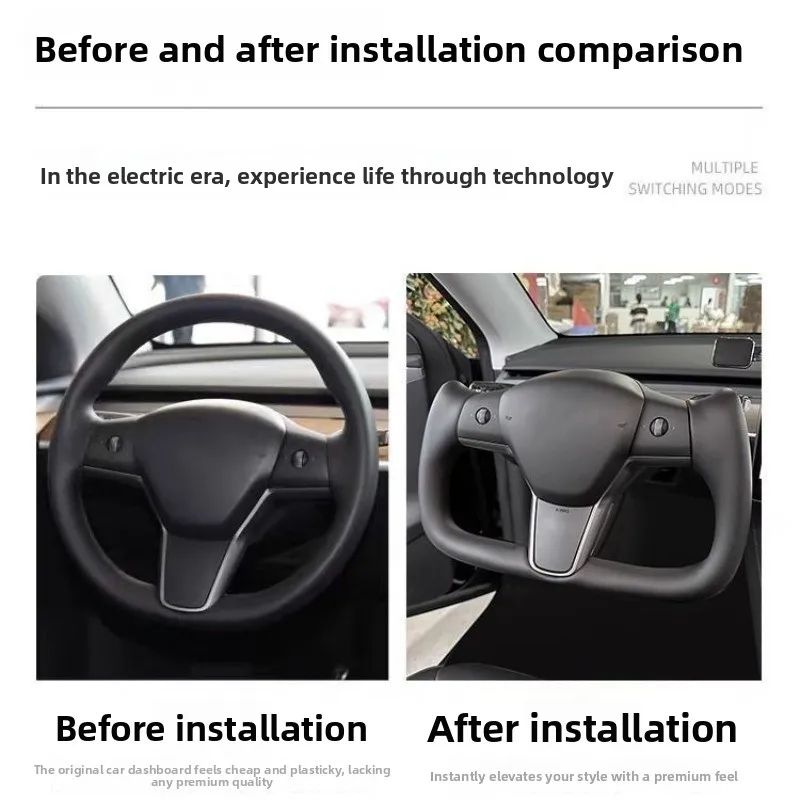Applicable to Model 3/Y/YL old model to new half-width, steering wheel aircraft wheel modification