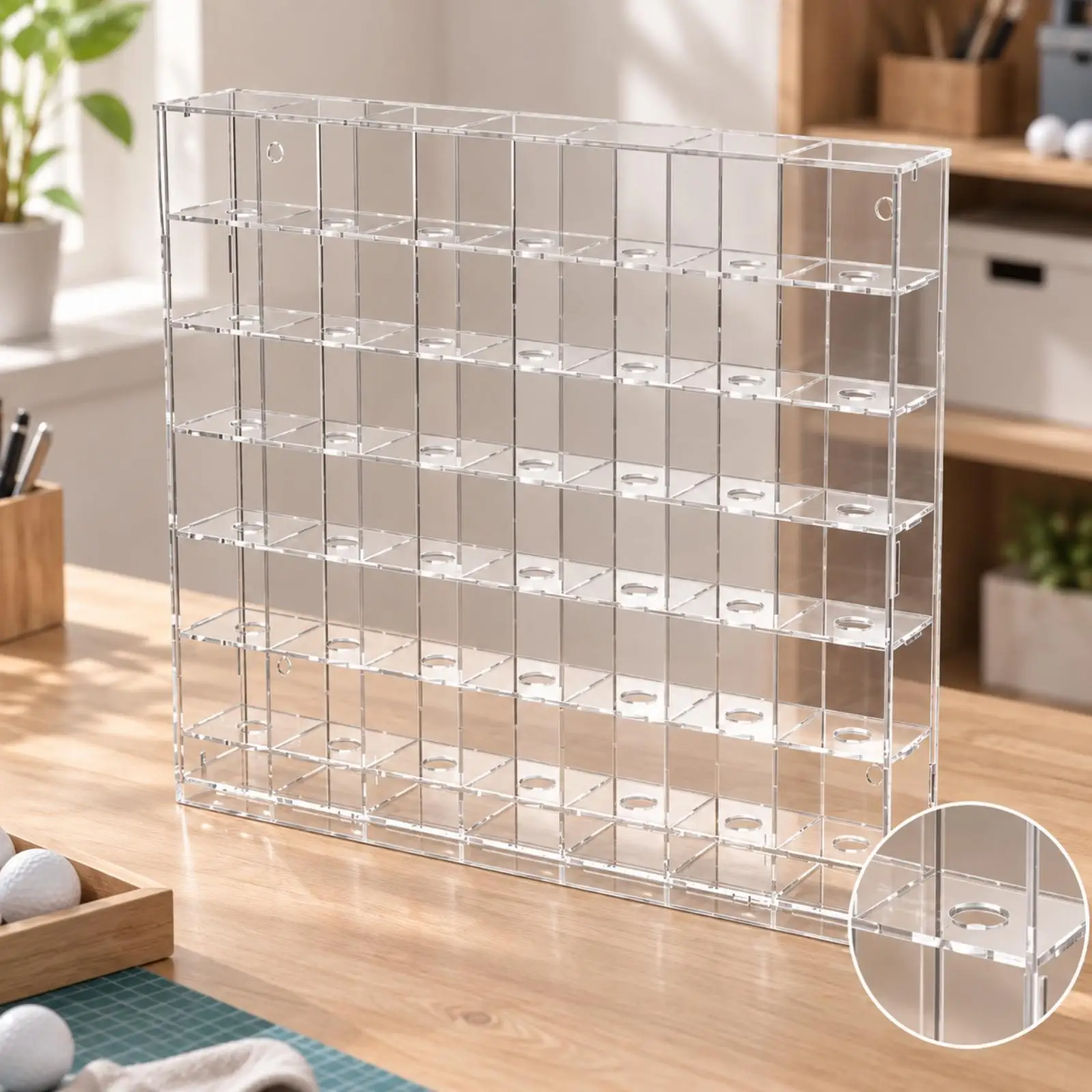 Acrylic Collectible Display Case for Sports Balls with Door Clear Storage Organizer Freestanding Showcase for Home Office Shelf
