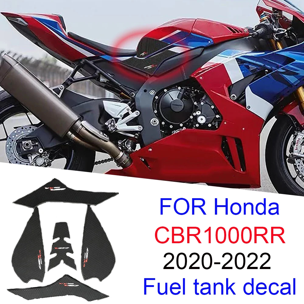 For Honda CBR1000RR-R CBR1000RR R Fireblade SP 2020 2021 2022- Motorcycle Non-slip Side Fuel Tank Stickers Waterproof Pad Rubber