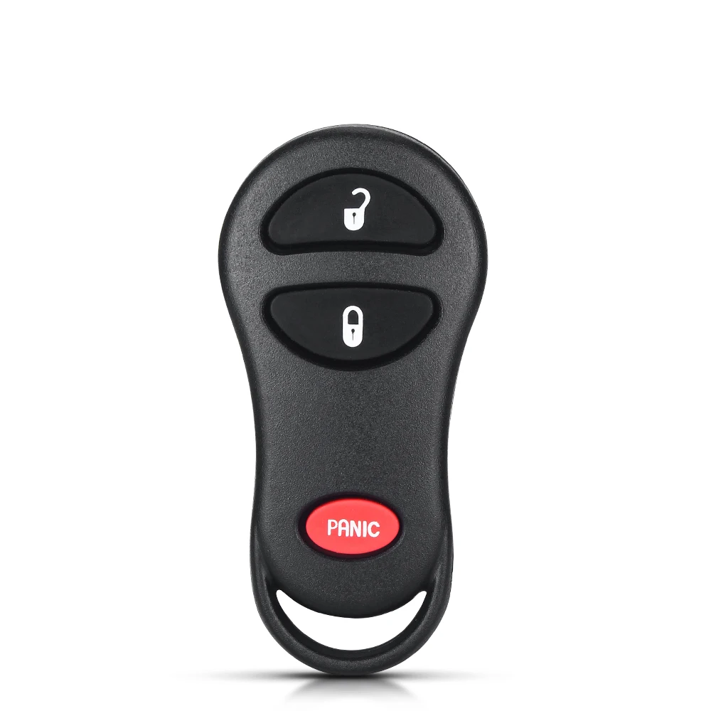 

KEYYOU Repalcement Car Key Case For Chrysler Voyager Cruiser For Dodge Ram Dakota Jeep Cherokee 3 Buttons