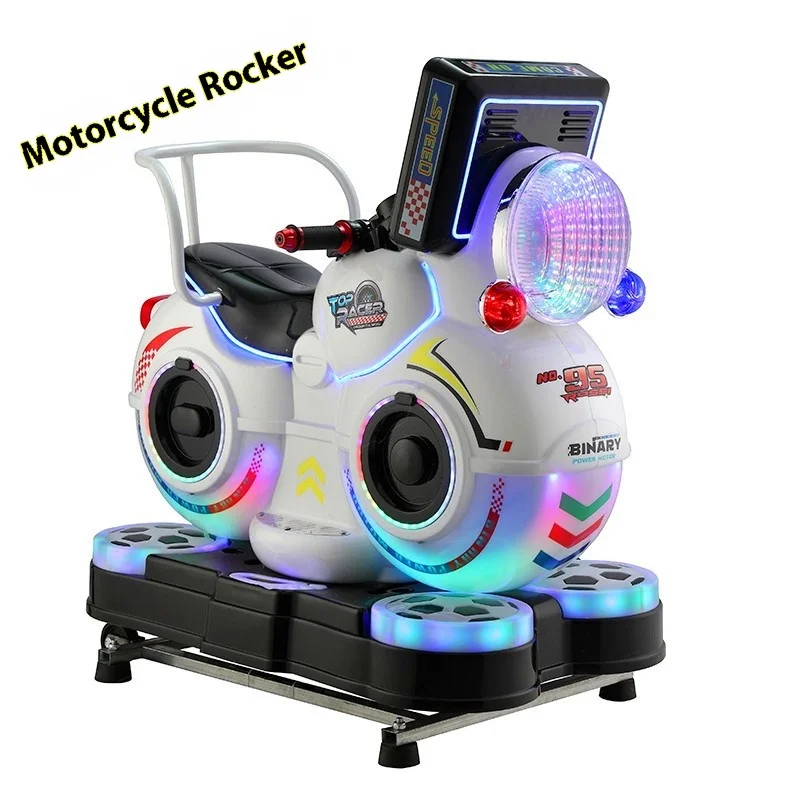 

New Coin-Operated Rocking Car Swing Machine Supermarket Store Universal Plastic Rocking Horse for Kids Direct Factory Sales