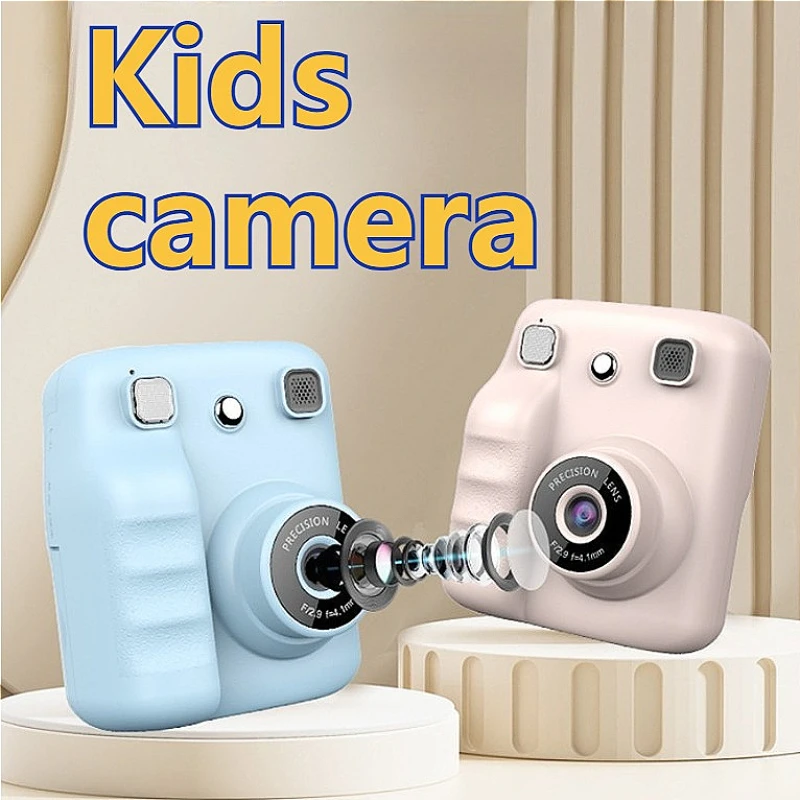 Multifunctionele kindercamera Thermische papiercamera HD Digitale videocamera Draagbare momentopname Afdrukken Camera Verjaardagscadeaus voor kinderen