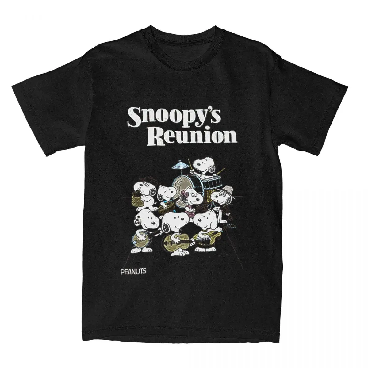 Novelty Snoopy Kawaii Peanuts Cartoon Dog Dogs T Shirt for Men Women Pure Cotton Tees Shirt Gift Idea Clothing