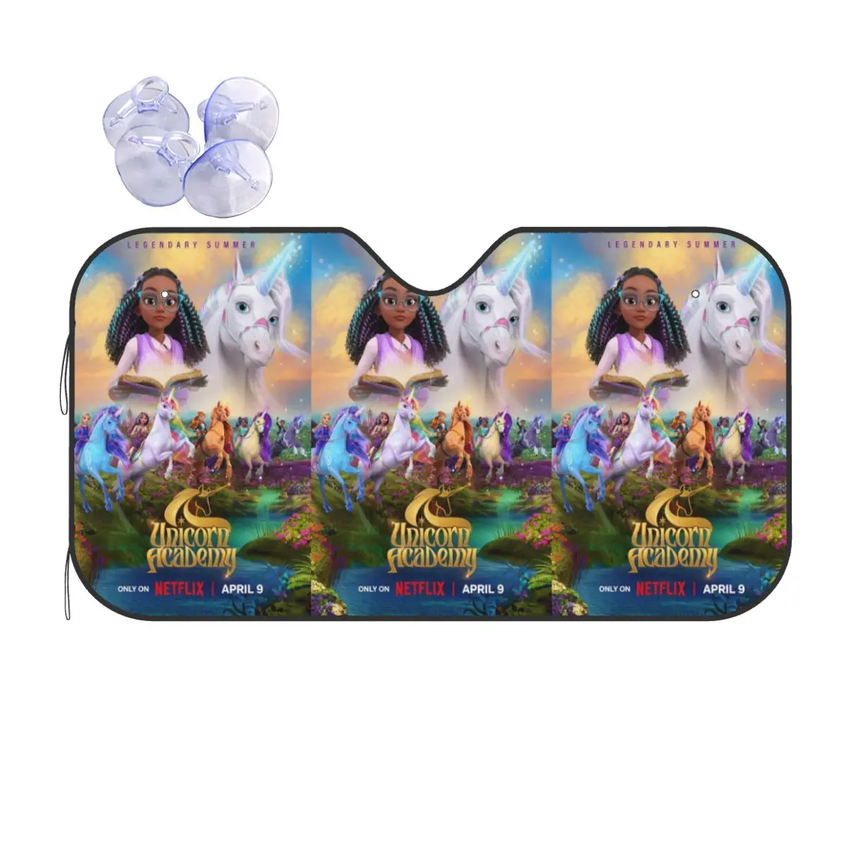 

Unicorn Academy Sunshade Windscreen Car Front Windshield Window Sun Visor Accessories Cover