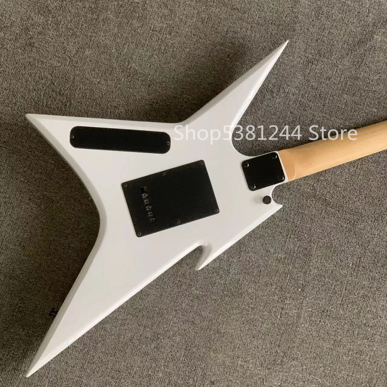 Free shipping, 6-string profiled electric guitar, white paint, rosewood fingerboard, vibrato system, customized guitar