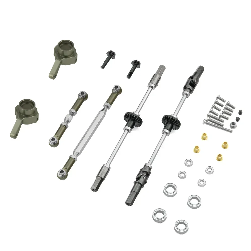 Upgrade Metal Gear Bridge Axle for WPL B14 B24 B-24 C14 C24 C-24 B16 B36 Q60 1/16 RC Car Spare Parts Metal Front Rear Axle Gear