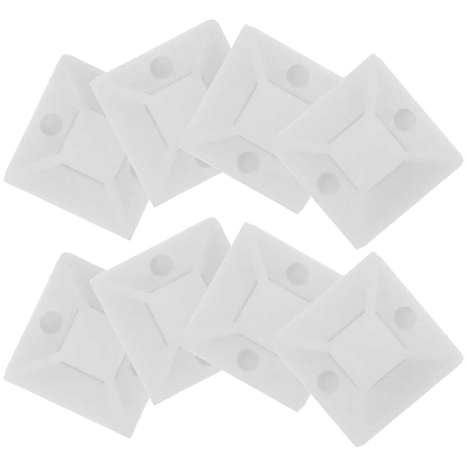 500 Stück selbstklebende Kabelbinder-Montage mit Kabelmanagement, klebrige Kabelbinder-Montagequadrate, Drahtklemmen, Organizer zum Aufkleben auf Kabelhalter