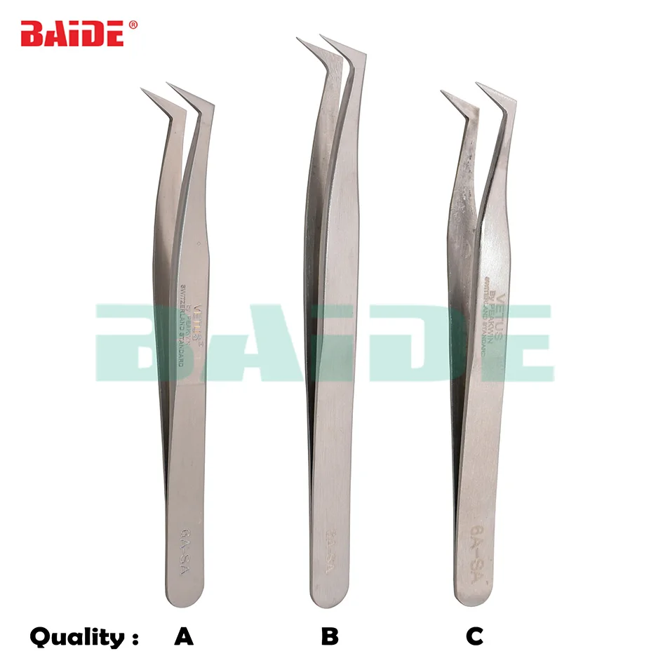 6A-SA Tweezers Precision Stainless Steel Tweezers Forceps Wholesale