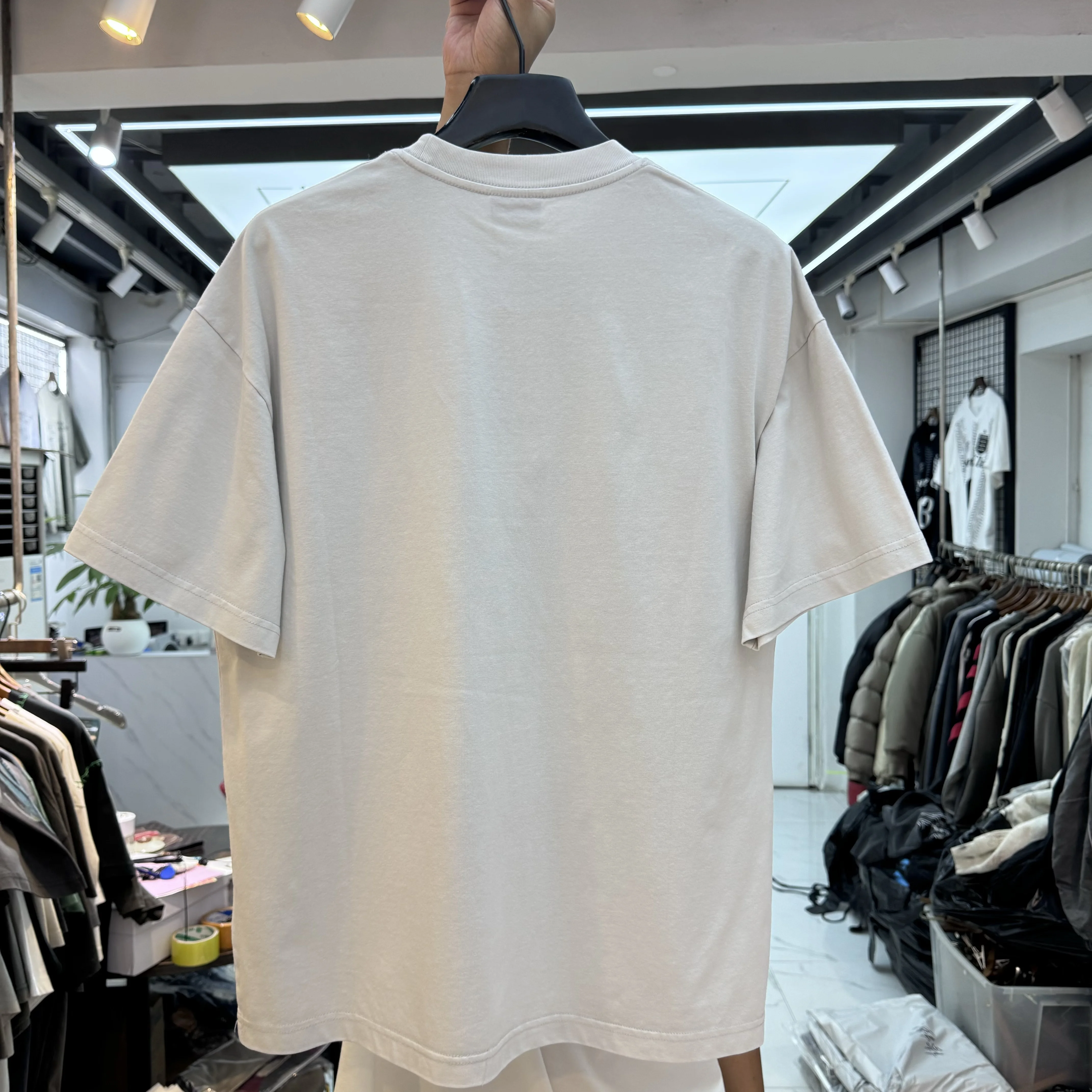 American High Street Style Graffiti Print Short Sleeve T-Shirt round Neck Loose Fit Unisex Vintage Look Youthful Trend Summer...