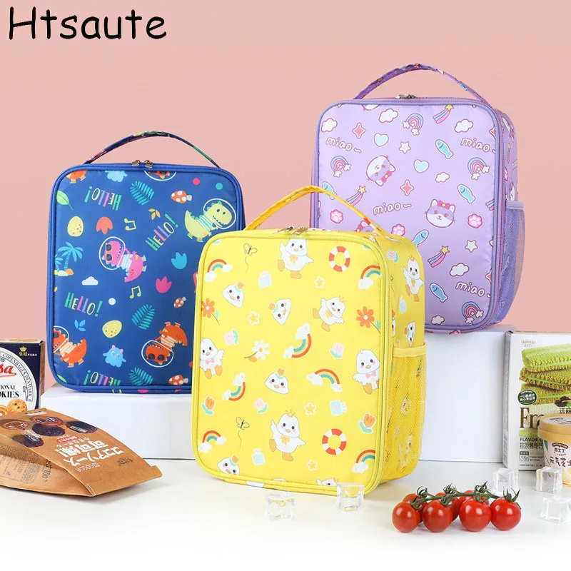 

Fashion large capacity aluminum foil thickened handheld lunch bag daily carry heat preservation lock fresh lunch box lunch bag