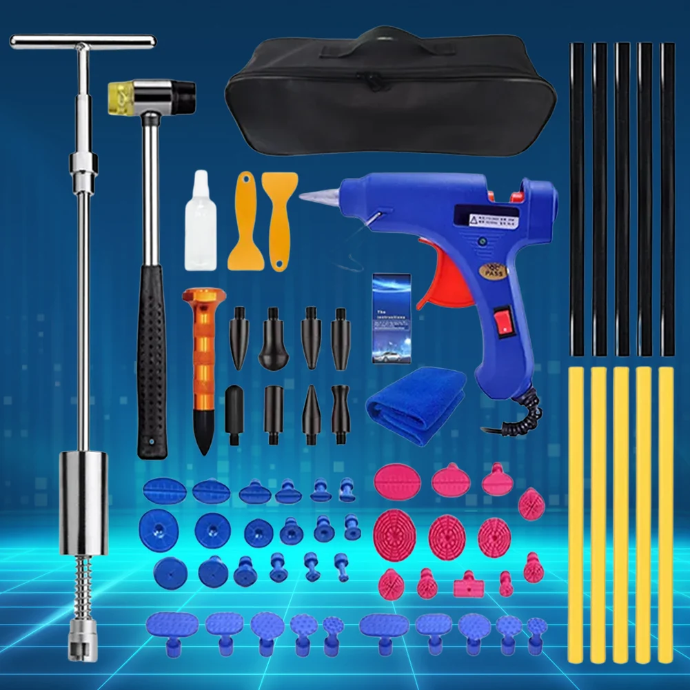 

69pcs Automotive Dent Remover Auto Dent Puller Tool Kit Simple Operation Professional Dent Repair Kit for Automobile Body Repair