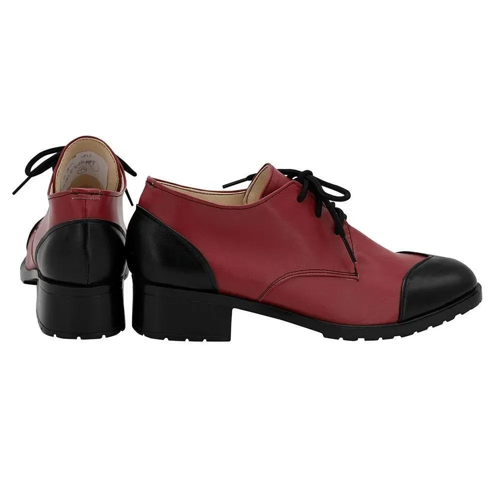 أحذية Twisted Wonderland Riddle Rosehearts التأثيرية مصنوعة حسب الطلب مصنوعة حسب الطلب دعائم حفلات الهالوين