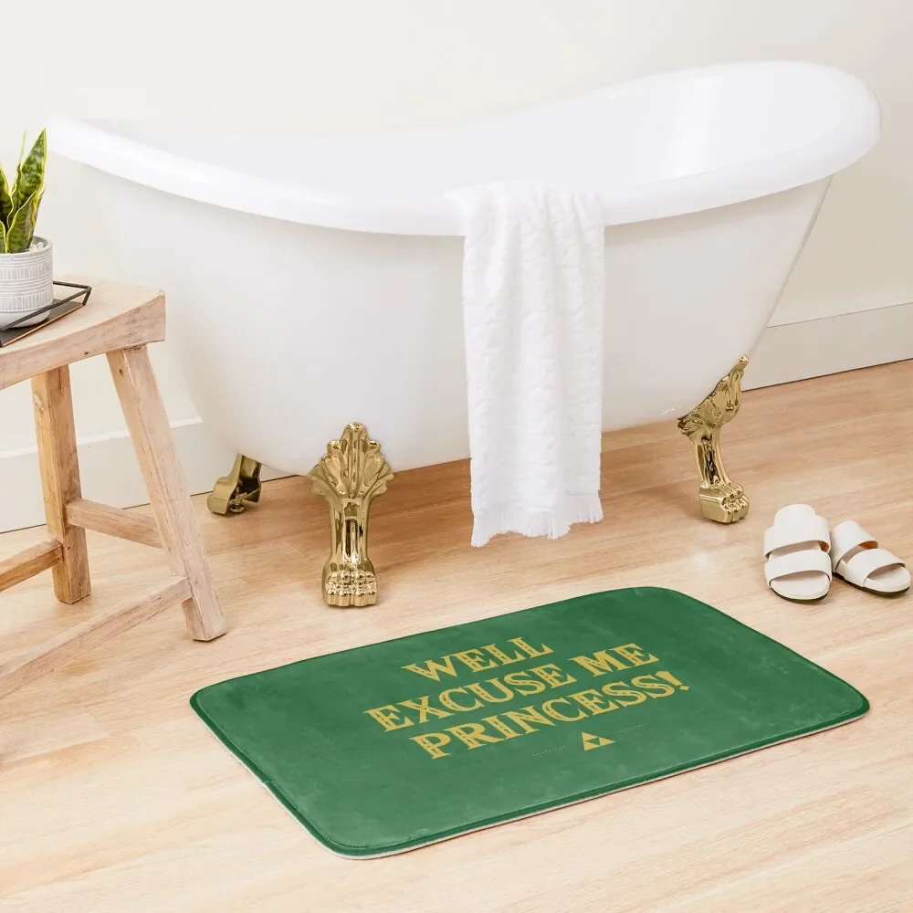 Well Excuse Me Princess! Bath Mat Floor Toilet Bathroom Accessory Bathroom Rugs Hallway Carpet Mat