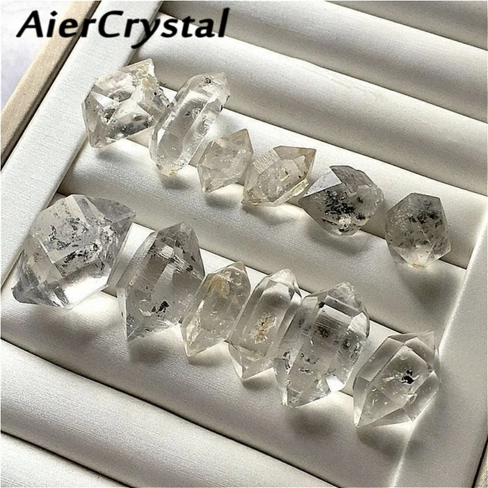 High Quality Natural Stone Herkimer Diamond Burnishing Quartz Crystal Irregular Shape Mineral Reiki Healing Gemstone Home Decor
