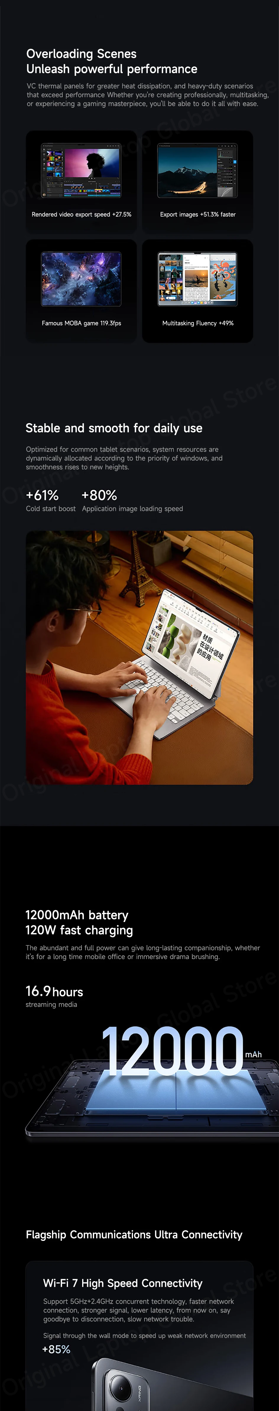 Xiaomi Pad 7 Ultra 2025 Soft Palette 14-inch 3.2K OLED Screen Xuan Yuan Rings® O1 3nm Flagship Processor Xiaomi HyperOS 2 Tablet