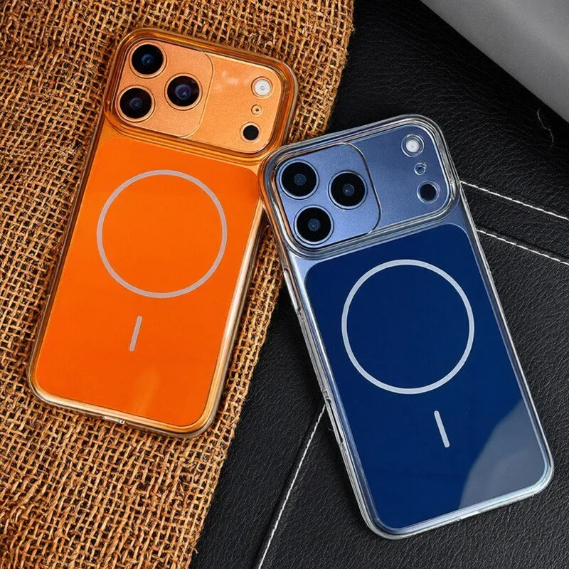 

Premium Strong Magnetic Case for iPhone 17 pro Max with AI Camera Shutter Button Shockproof Oil Resistant with Corner Airbag