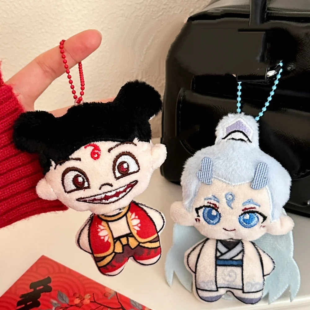 Nezha Ao Bing Q نسخة أفخم دمية قلادة Kawaii الطرفية دمية حقيبة سلسلة مفاتيح قلادة رائعة التعبئة والتغليف هدية عيد ميلاد