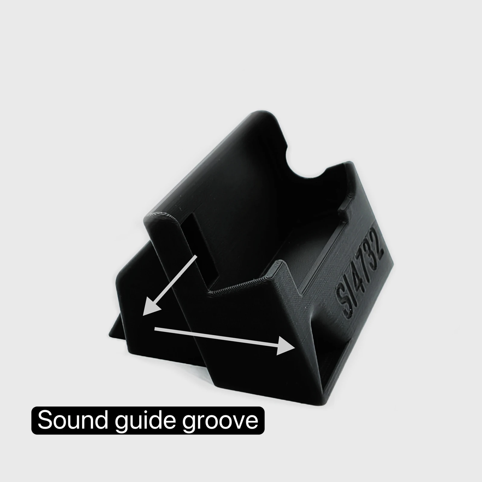 For ATS MINI SI4732 DSP Radio Receiver Case with Built-In Sound Guide Groove Universal Radio Bracket 3D Print Radio Accessories