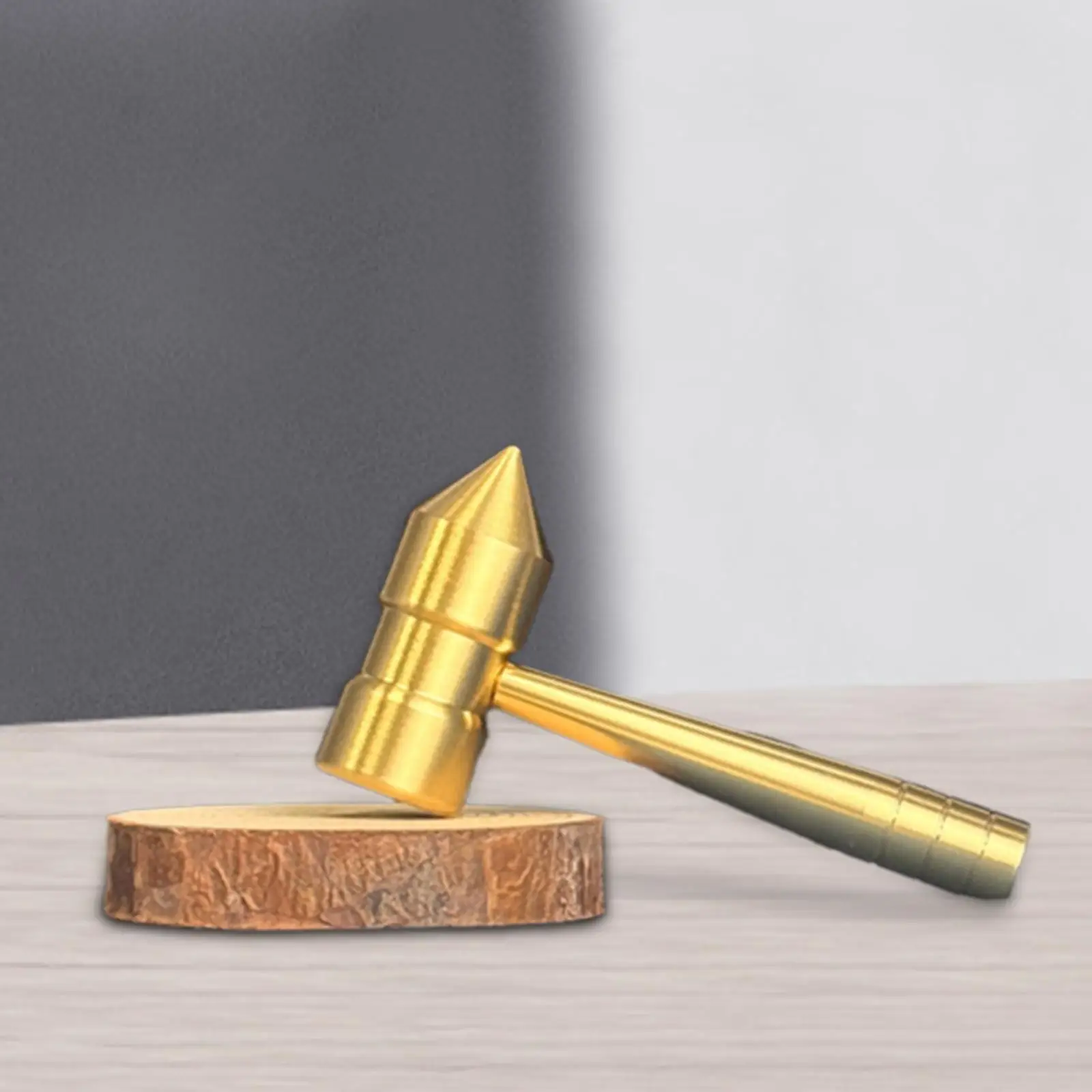 Mini martillo de latón, martillo de nogal, martillo de joyero multifunción portátil para proyectos de bricolaje, manualidades, relojeros y joyería