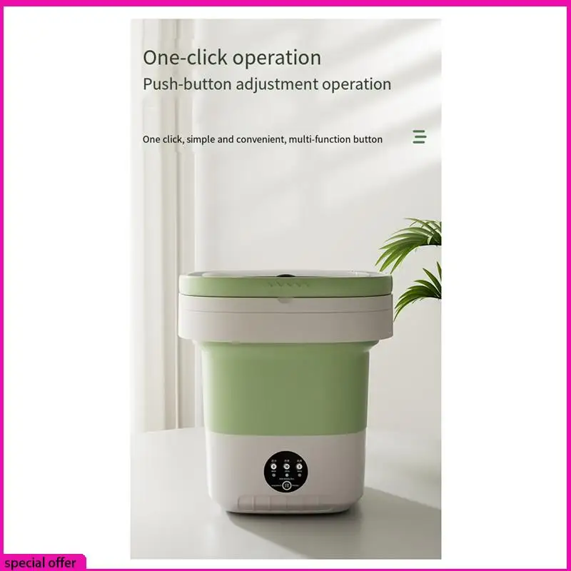 

A65Z Mini Folding Washing Machine 12L Capacity Automatic Home Portable Multifunction Baby Underwear Washing Machine