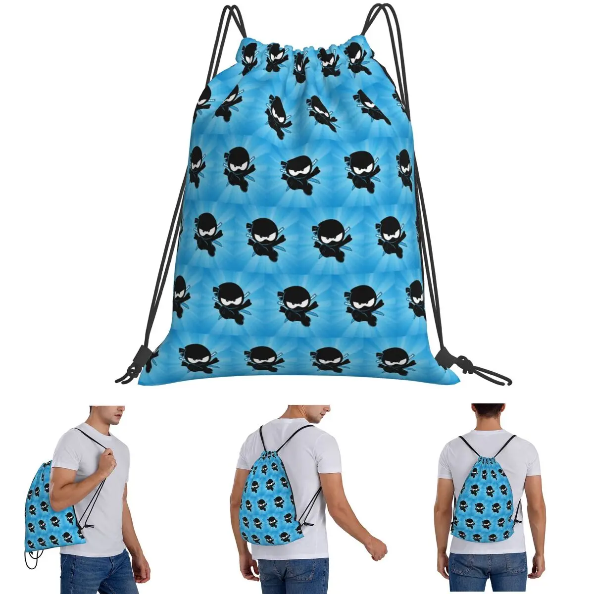 حقائب ظهر نينجا كيدز كاجوال محمولة برباط وحقائب أشتات وحقائب كتب لطلاب السفر